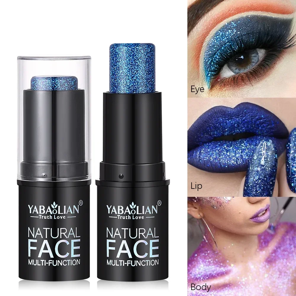 YABAOLIAN 6-цветные блестящие тени для век металлические матовые водостойкие новые