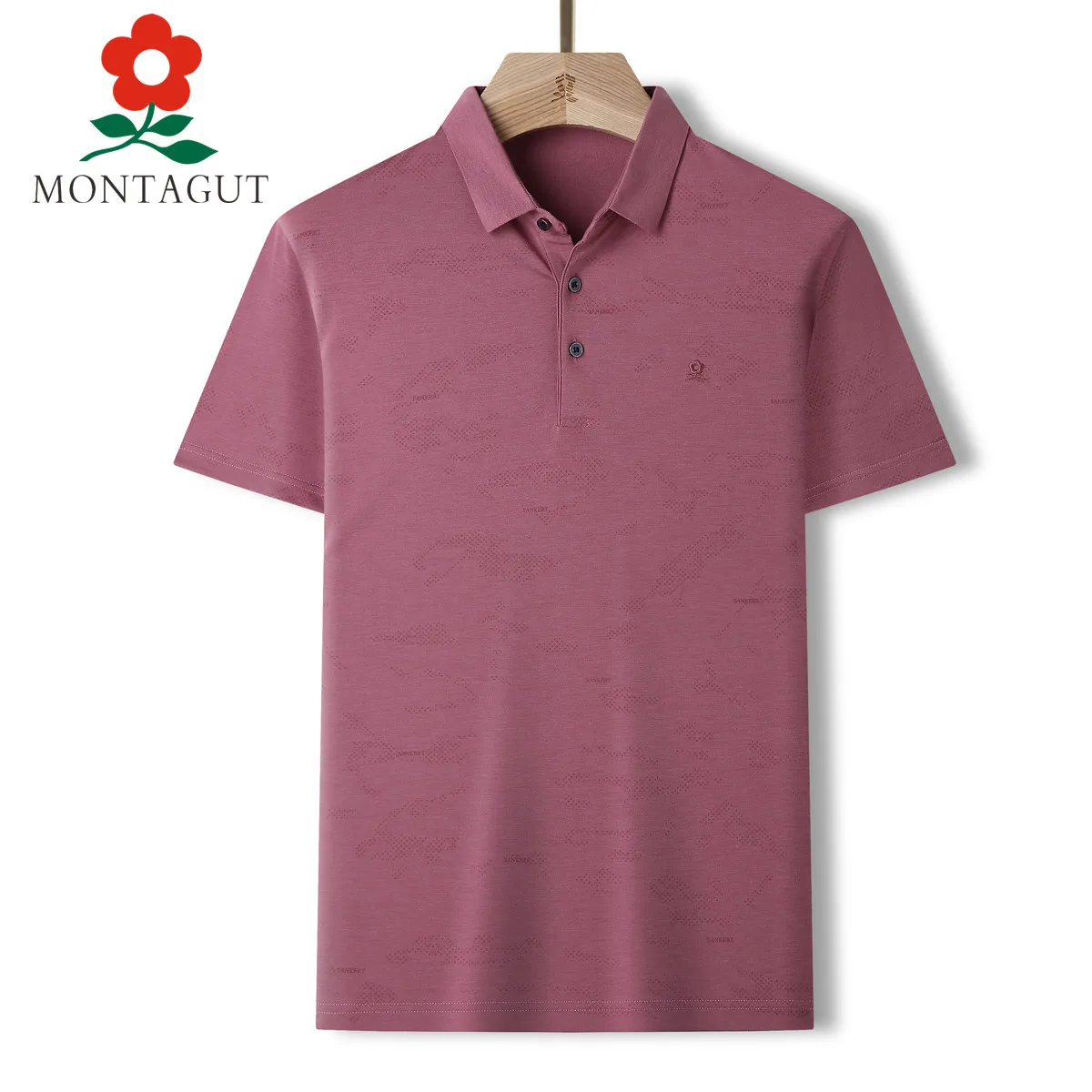 

Montagut [breathable and comfortable] summer new style simple leisure versatile men's POLO T-shirt short sleeve
