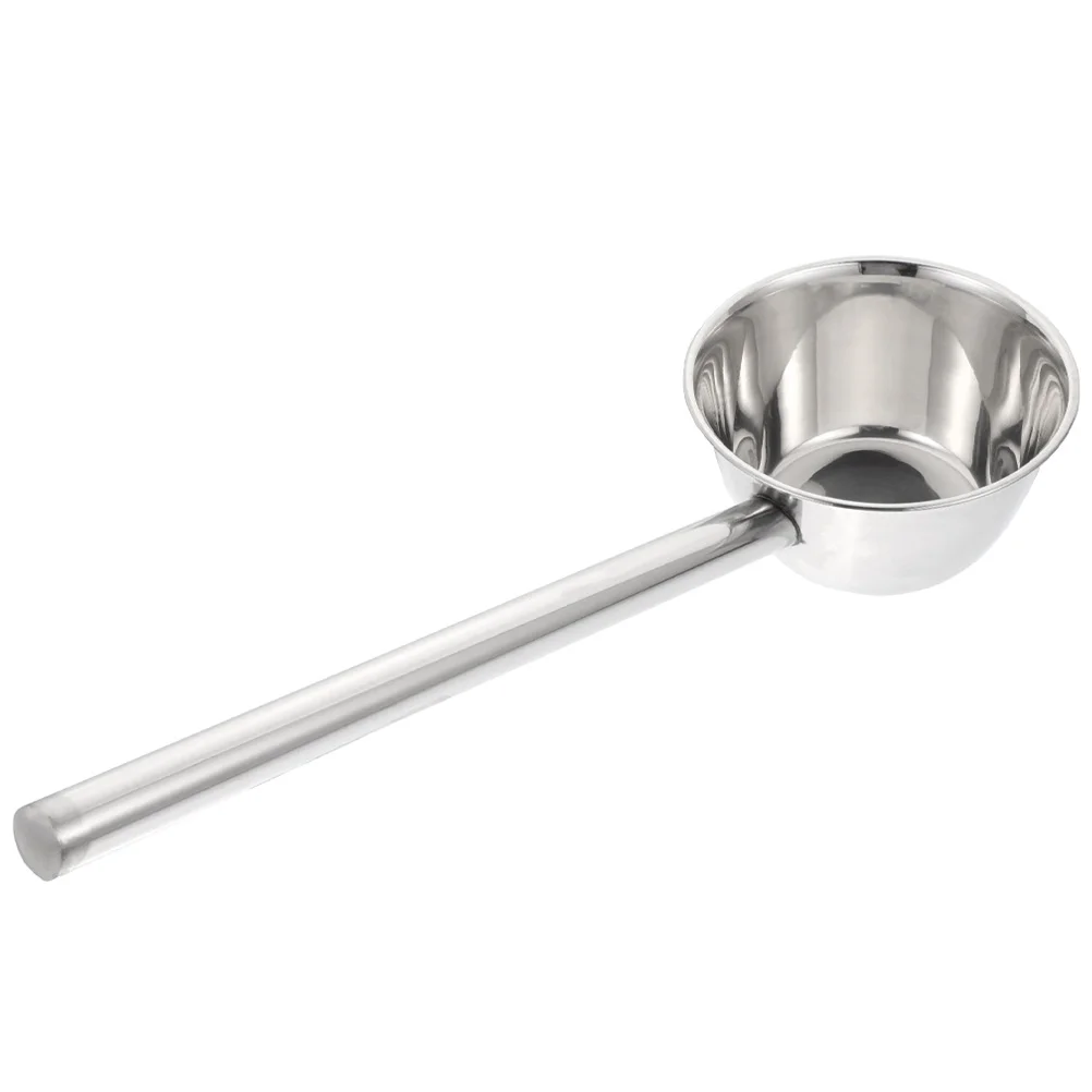 

Ladle Water Watering Spoon Scoop Cup Kitchen Stainless Steel Dipper Handle Bath Soup Metal Garden Rinse Washinghair Shampoo