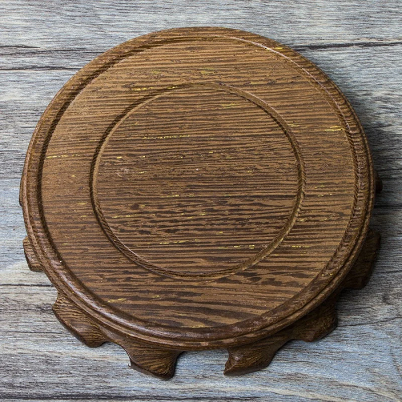 

[Павильон пикапа] деревянная подставка под тарелку ручной работы, подставка под горшок, коврик для чашки, согревающий коврик, подставка для украшения чайной церемонии