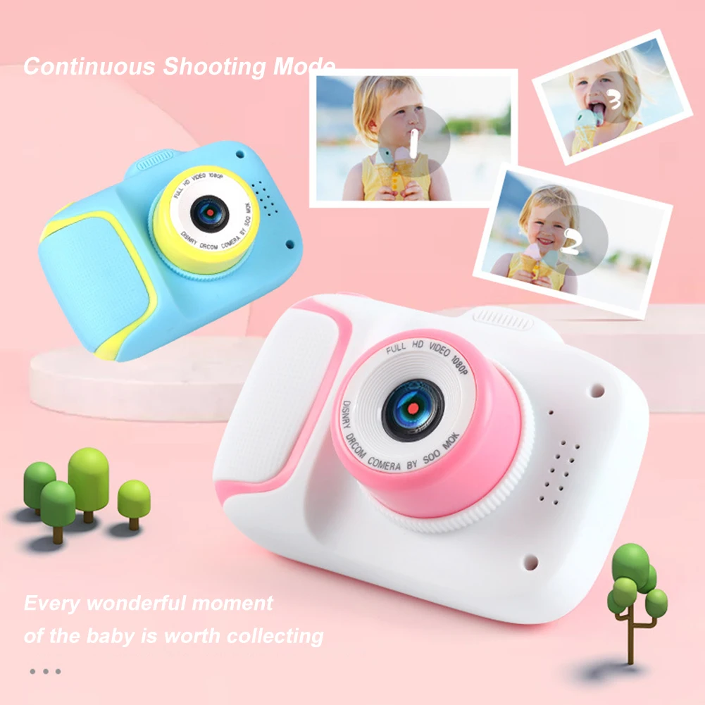 

2 Inch HD LCD Screen Children Camera USB 2.0 Cartoon Animal Photography Camera with Lanyard Digital SLR Camera Educational Toys