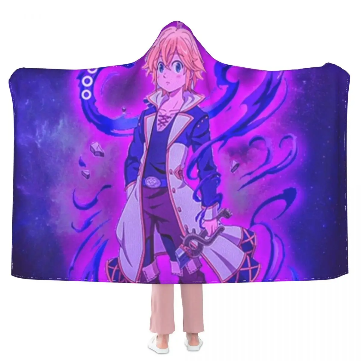 

Одеяло Meliodas Nanatsu No Taizai, «Семь смертных грехов», супермягкое худи, покрывало, декоративное флисовое всепогодное одеяло