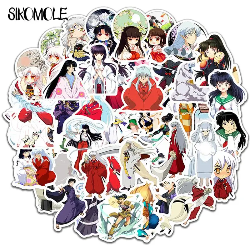 10/30/50PCS Cartoon Anime Inuyasha Cute Sticker Case Suitcas