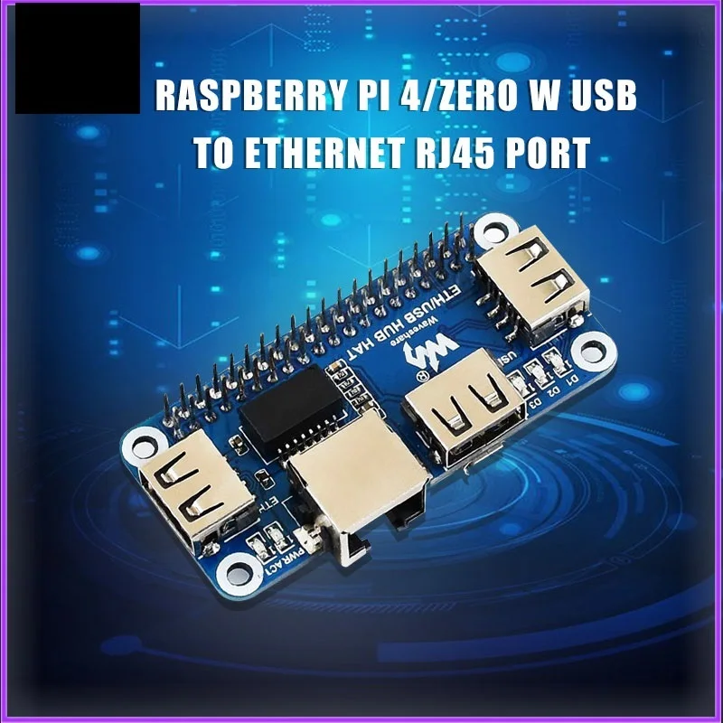 

Raspberry PI 4/Zero W USB to Ethernet RJ45 network port USB HUB splitter