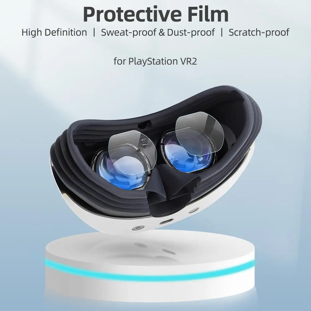 

4pcs Lens Film VR Screen Protector Compatible For PS VR2 Helmet Accessories Anti-scratch Lens Soft Film