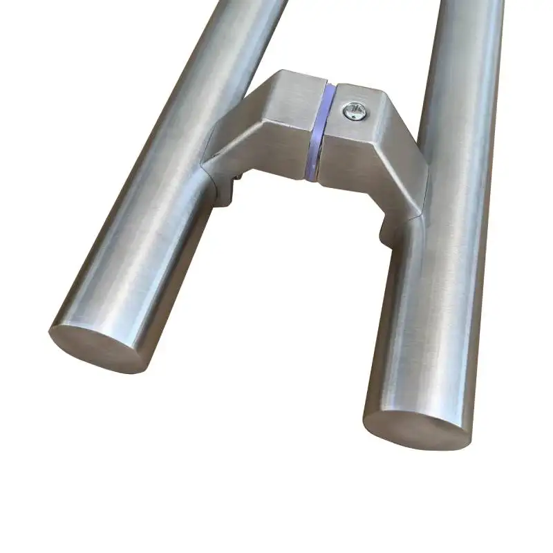 Kensharp Входные матовые круглые дверные ручки с трубкой деревянная стеклянная