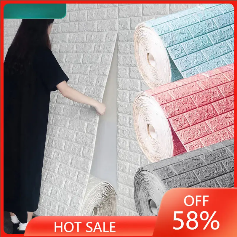 

3D Wallpaper Decoration Sticker 10pcs Special Thicken Waterproof Self-adhesive Wall Sticker for Kitchen Bedroom TV Backdrop