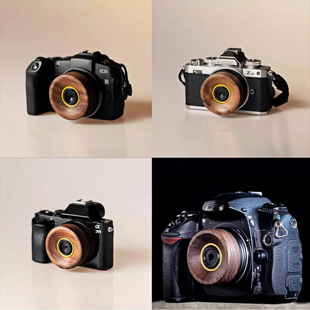 Фото Деревянный объектив Wooden Cookie 30mm Prime Full Frame с большой апертурой для портретной съемки для камер Canon EF DSLR и беззеркальных камер с креплением RF №4