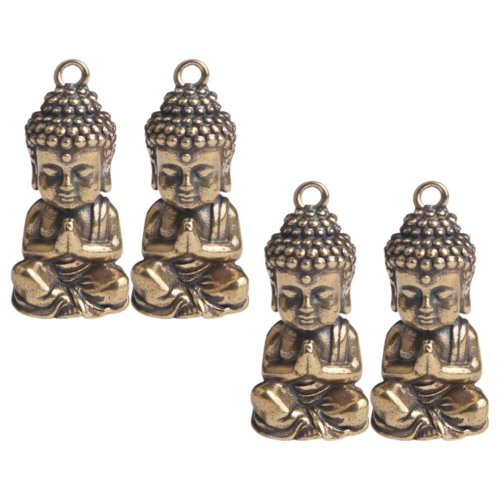 

Charm Pendant Charms Brass Beads Statue Diy Keyfigurines Meditating Rulai Craft Bracelets Pendantsmeditation Head Collection