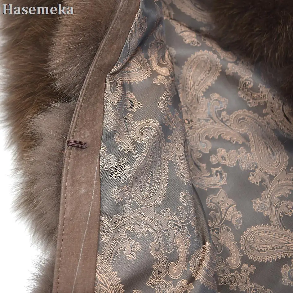 Natural Fox Fur Vest Coat 90CM Long Fur Outerwear Women Fashion Fur Jacket Slim Leather Grass Overcoat Lady Fox Vest Winter Fall