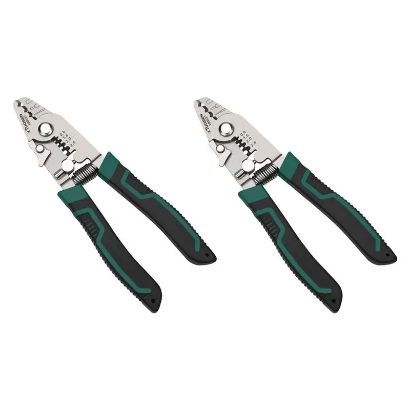 Фото BYBS-2X TUOSEN 6-дюймовый стриппер для оптоволоконных кабелей с 3 отверстиями, прецизионный инструмент для зачистки оптоволокна/оптический инструмент для монтажников и электриков №1