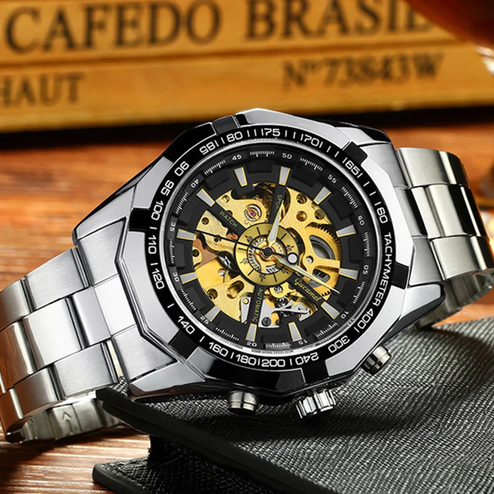 Men's Mechanical Watch Automatic Casual Watches Band Business Stylish Fashion Wrist