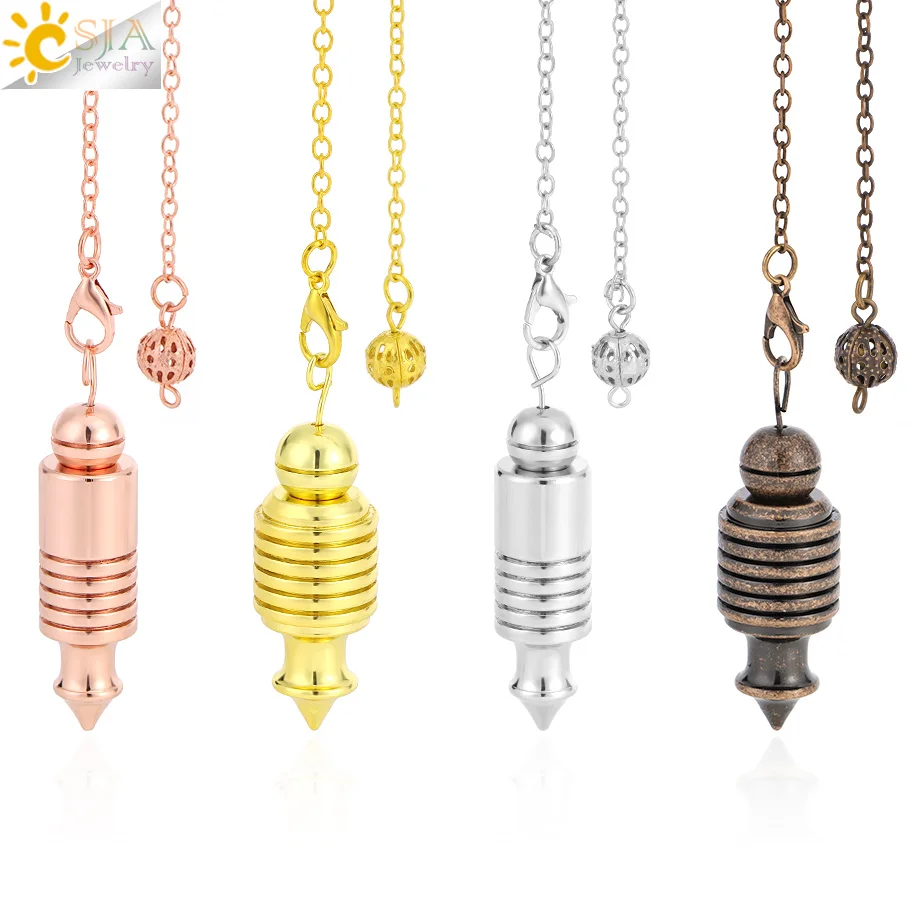 Открывающийся металлический маятник для лозоходного гадания Pendulos спираль