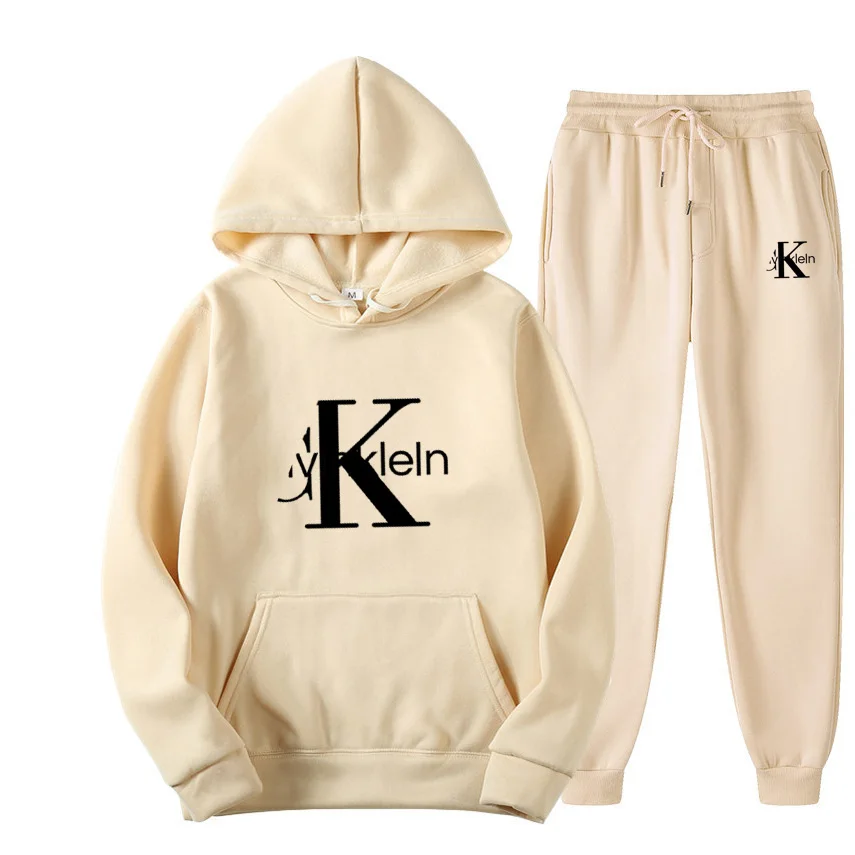 

Brand Casual Tracksuits Men 2 Pieces Sets Hooded Sweatshirts Autumn Ropa Hombre Men's Clothes Pullover Hoodies Pants Suit