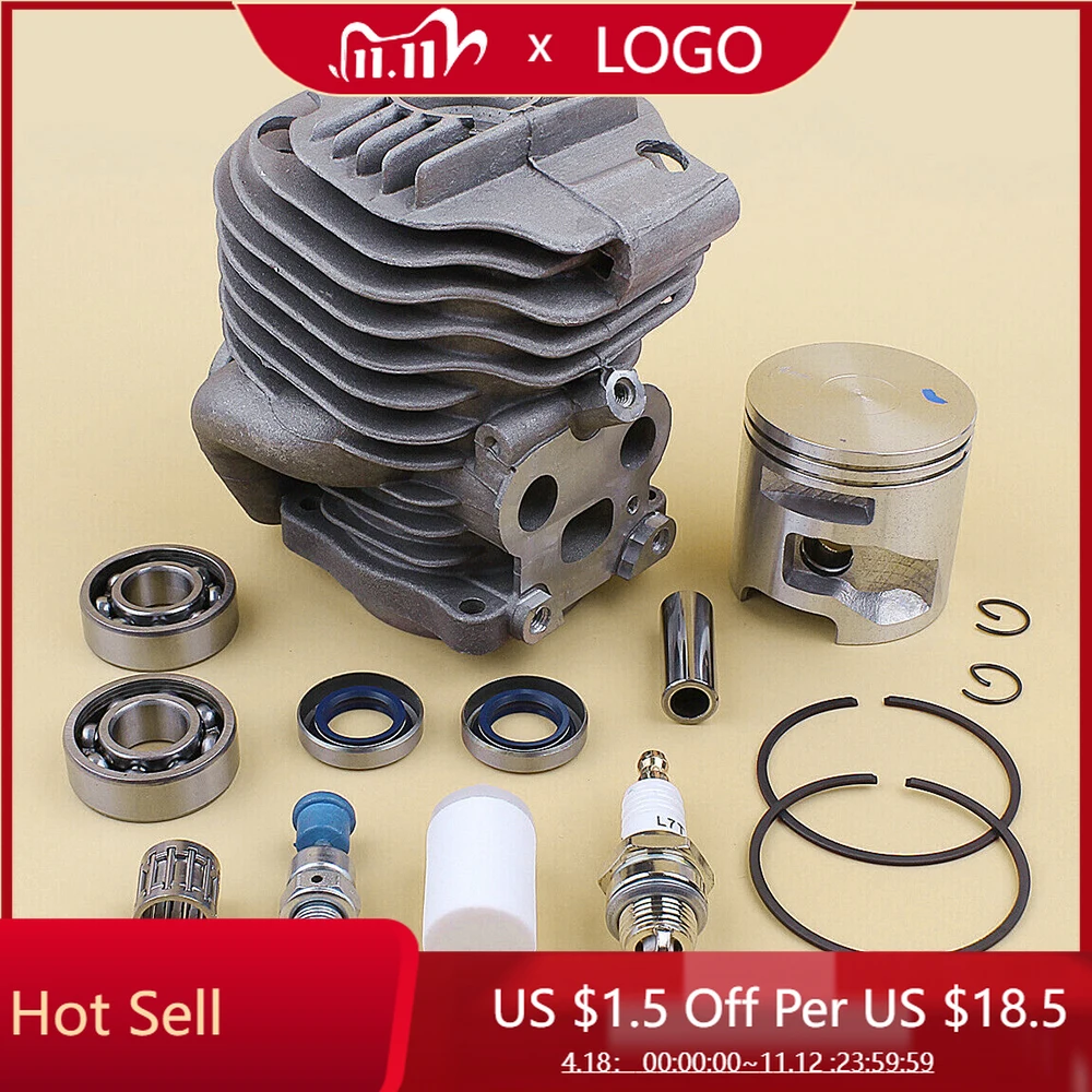 

51mm Chainsaw Cylinder Piston Kit For K760 760 Husqvarna Partner Cutoff Saw 73.5cc Chainsaw Spare Parts
