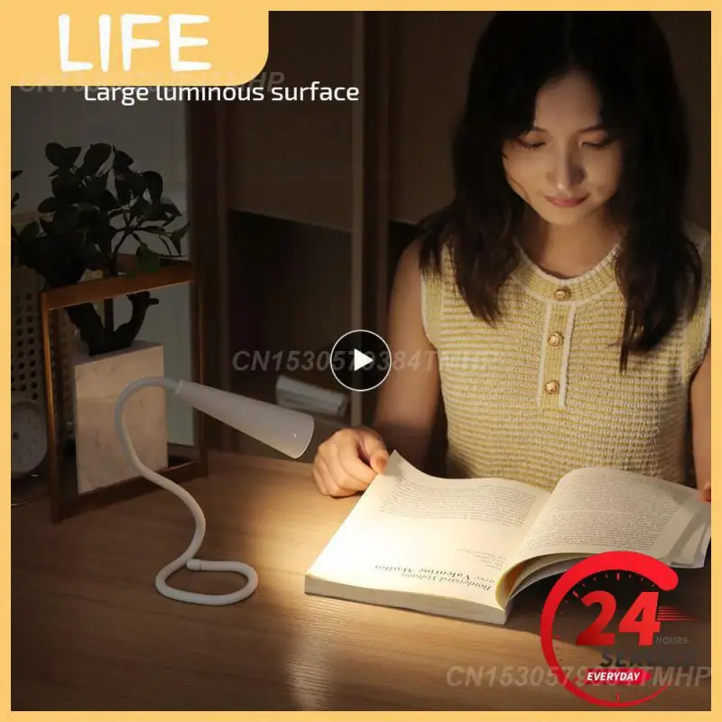 

Bendable Hose Night Light High Quality Material Corrugated Pipe Random Hanging Desktop Reading Lamp Uniform Light Led Lights