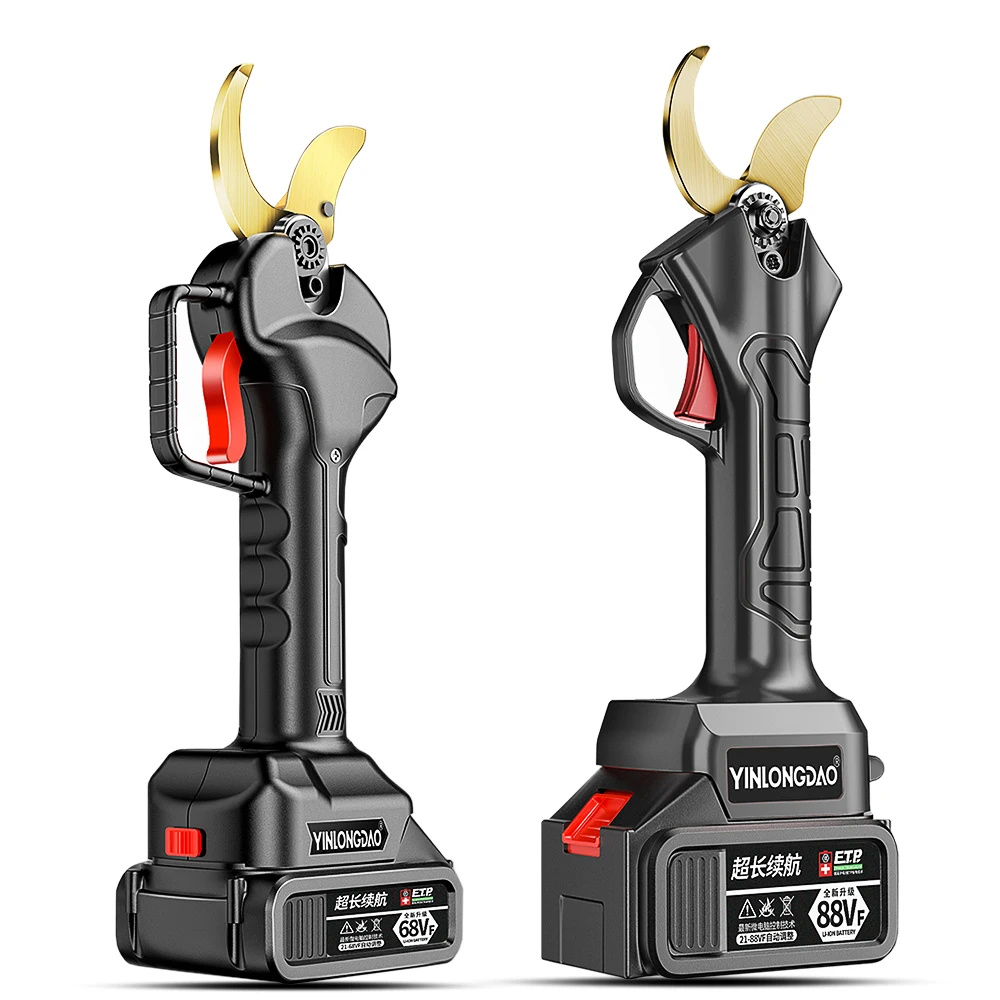 

88V Cordless Electric Pruning Shears 35mm Max Cutting Garden Pruner Secateur Branch Cutter with Lithium-ion Battery US Plug