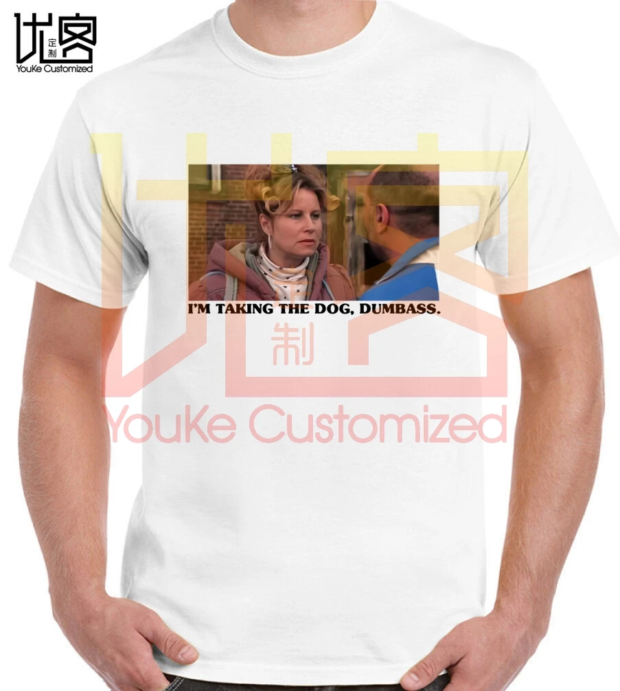 

im-taking-the-dog-dumbass-shirt men's women's 100% cotton short sleeves tops tee printed Crewneck casual t-shirt