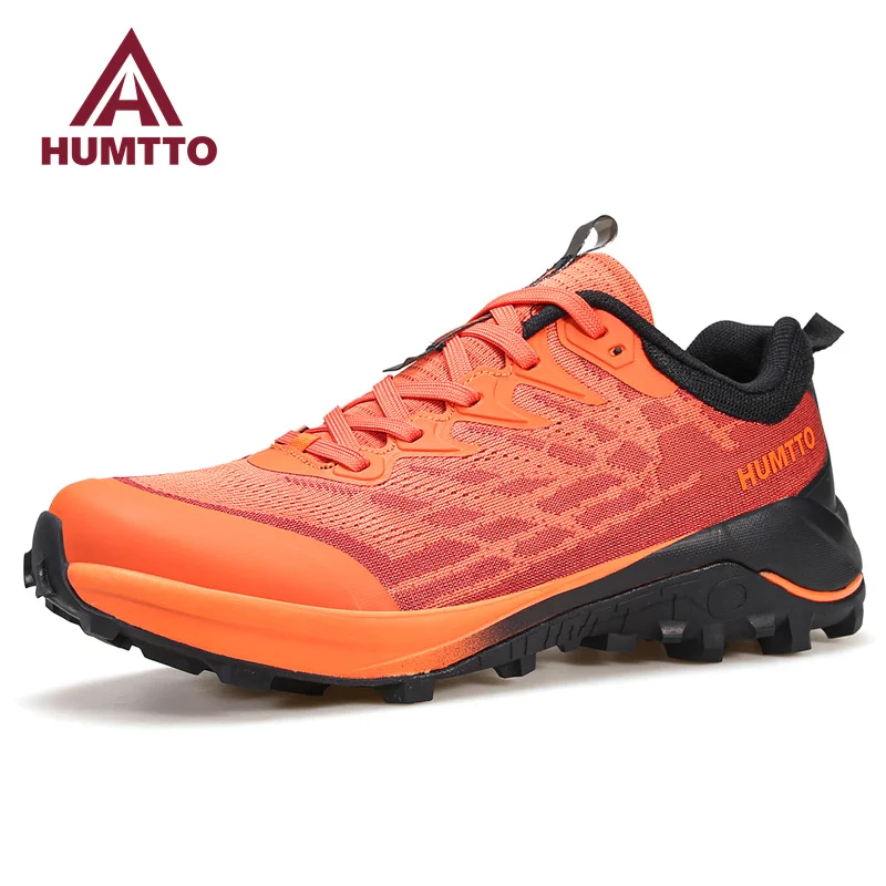 HUMTTO Trail Running Shoes for Men Luxury Designer Sneakers Mens Breathable Tennis Trainers Gym Black Man Sports Casual Shoes