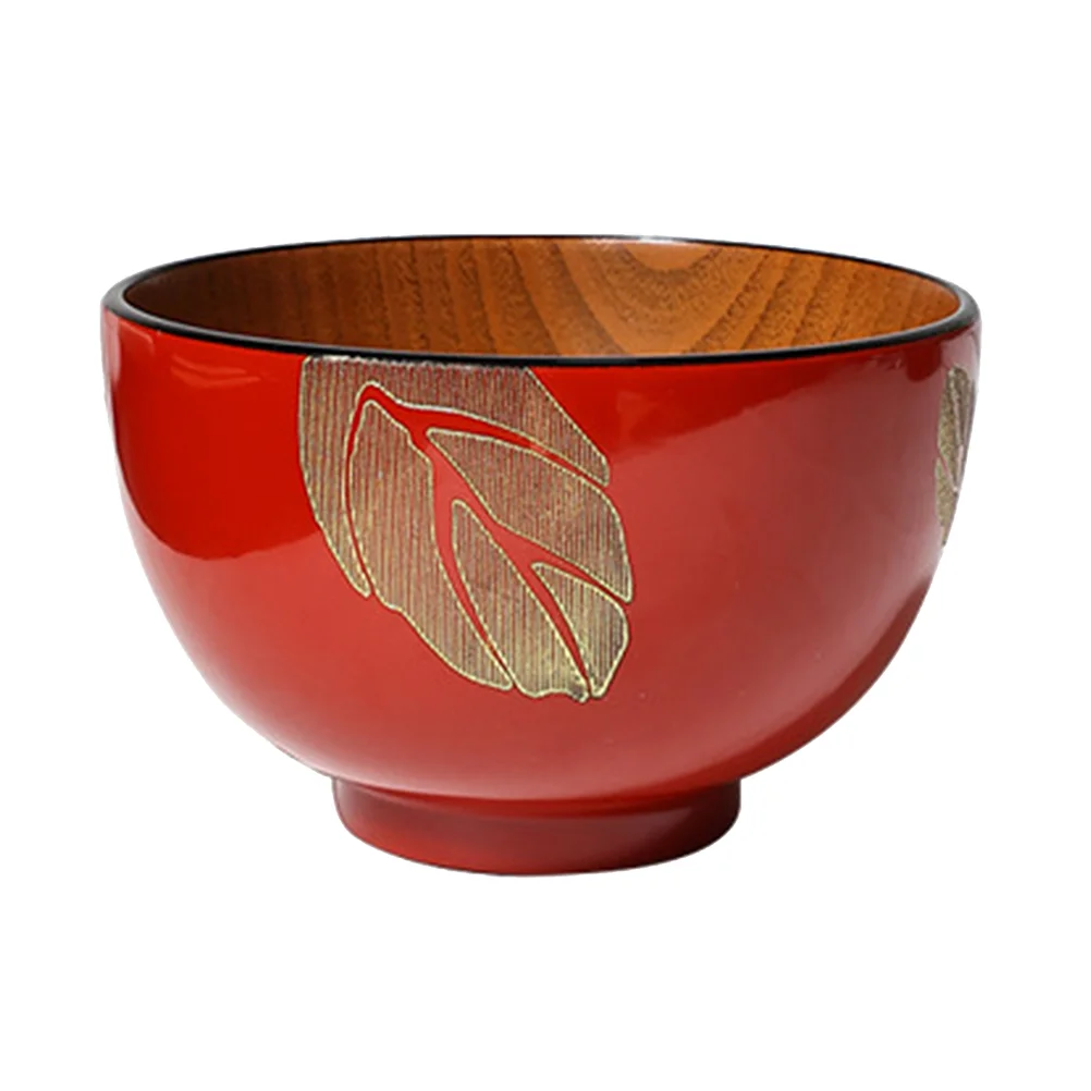 

Creative Wood Bowl for Home Use Couple Storage Bowl Hotel Use Bowl Rice Bowl