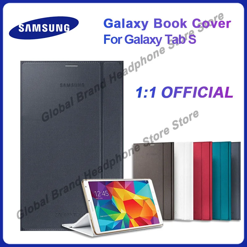 

1:1 Official Samsung Galaxy Tab S 8.4in T700 Tab S 10.5in T800 Book Tablet Cover Stand Magnetic Flip Casing Auto Sleep Wake Case