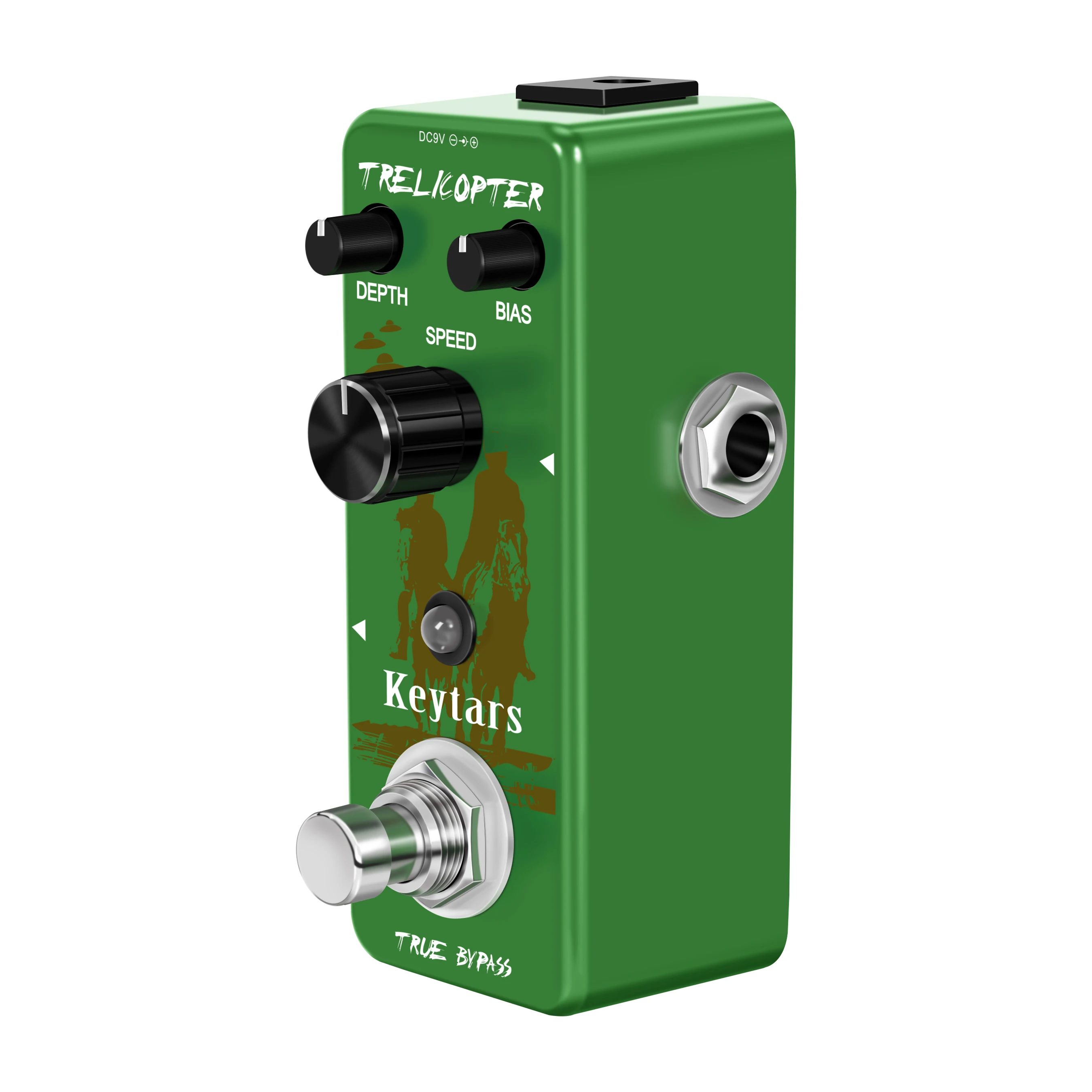 Keytars LEF -327 Guitar Trelicopter Effect Classic Optical Tremolo  BIAS Knob True Bypass Full Metal Case