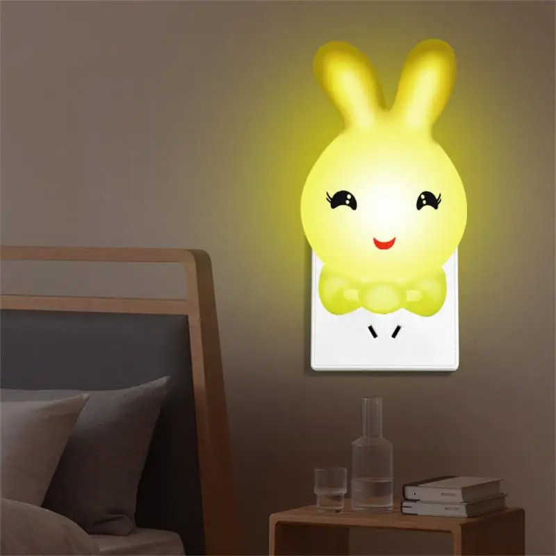 

Intelligent Light-sensing Bedside Table Lamps Creative Plug-in Wall Light Energy-saving Low Power Consumption Led Night Lamp