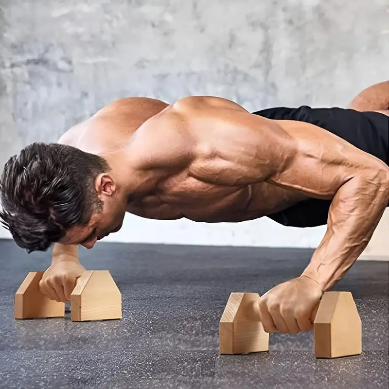 Деревянный параллельный напольный тренировочный брусок 2 шт. усиленный для