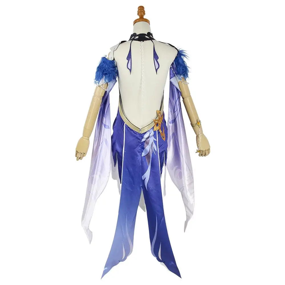 

Genshin Impact Ningguang Cosplay Anime Clothes Cosplay Costumes WOMEN Sets GAME Uniform Wig Halloween Party Cosplay Feminina
