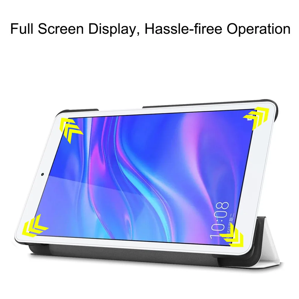 

Тонкий кожаный чехол-подставка для планшета huawei M5 Lite 8 дюймов