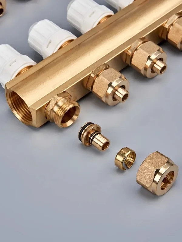 Латунный профиль разделитель воды для подогрева пола видимый Поплавковый