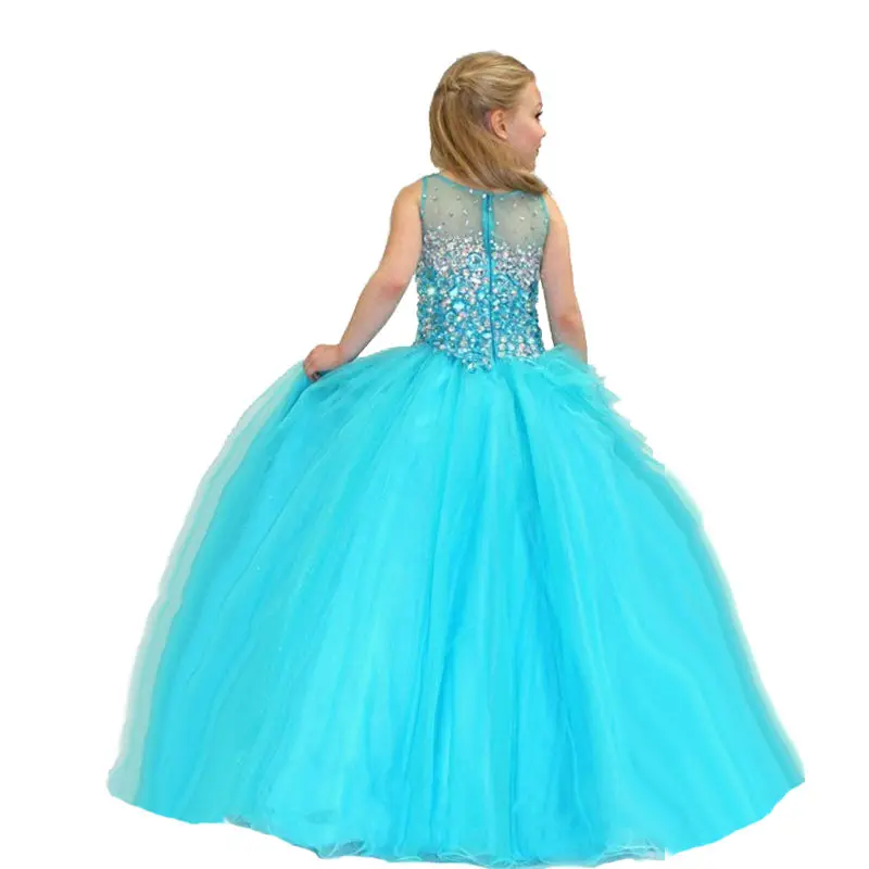 Puffy Flower Girl Dresses Off The Shoulder Princess Dress Tulle Puffy Firs Communion Dress Cute Kids Dress images - 6