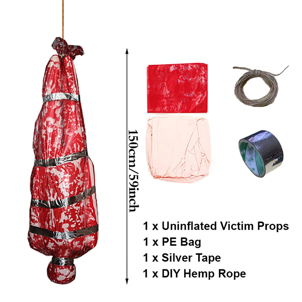 Украшения на Хэллоуин 59 дюймов жуткий труп реквизит набор ужасов страшная