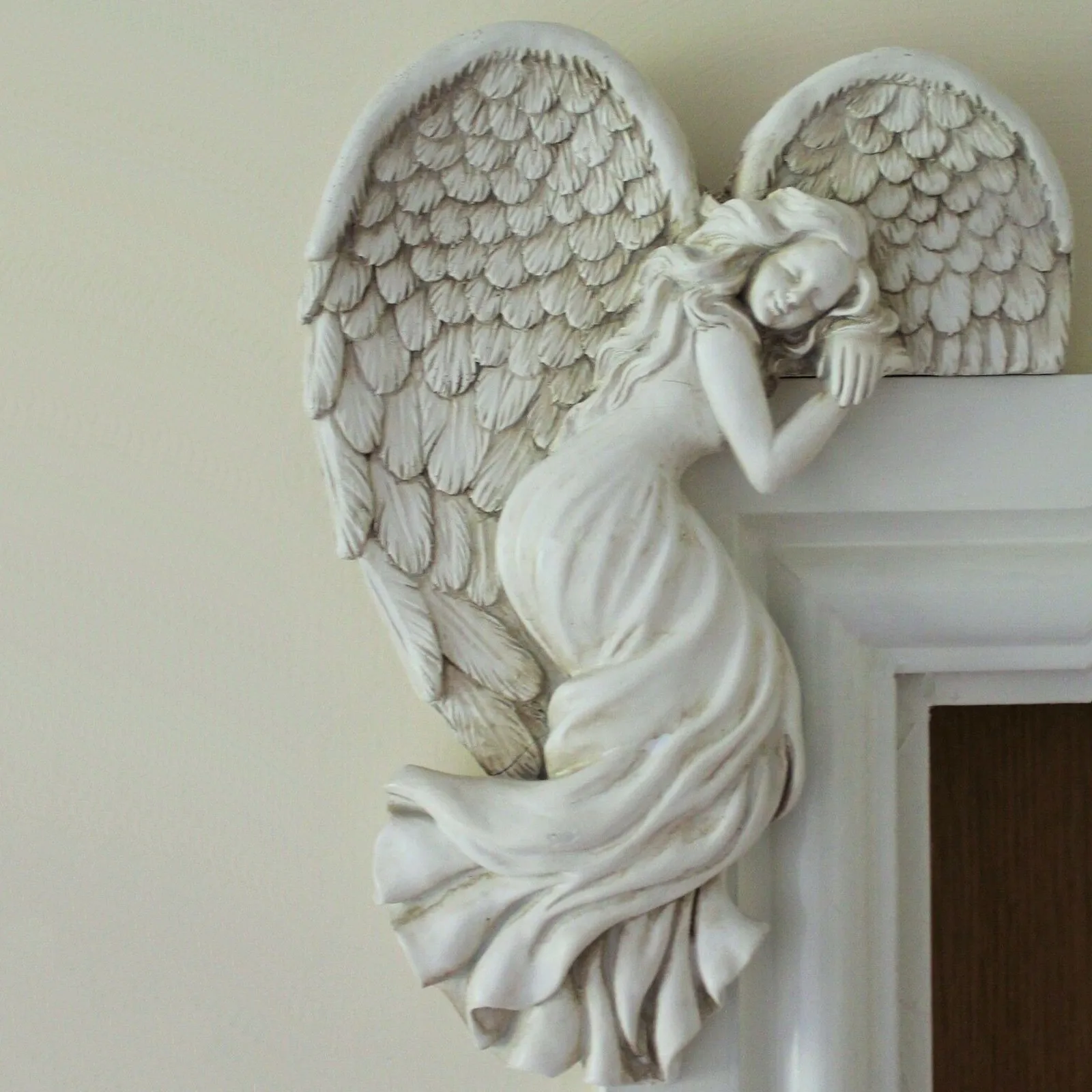 

Door Frame Angel Wingss Sculpture Resin Statue Art Home Decoration Decoration Perfect Gift ornaments Home Decoration