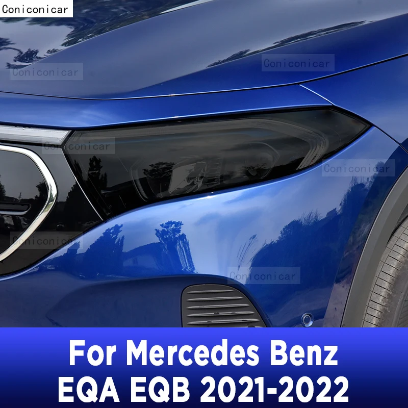 

For Mercedes Benz EQA EQB 2021 2022 Car Exterior Headlight Anti-scratch Front Lamp Tint TPU Protective Film Repair Accessories