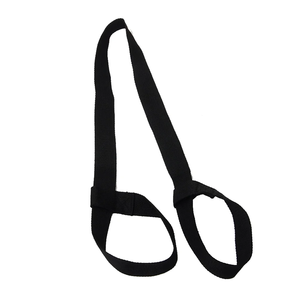 

Adjustable Cotton Yoga Mat Strap Sling Exercise Mat Carrying Strap Carrier (Black)