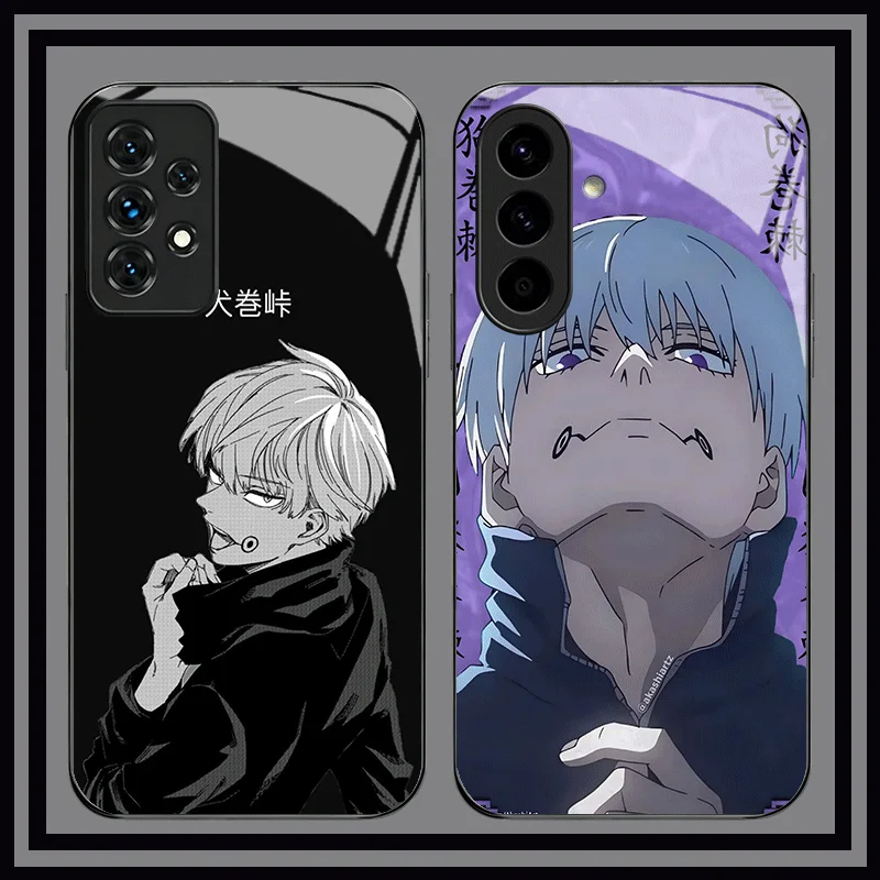 Фото Стеклянный чехол для телефона Anime Inumaki Toge JUJUSU для Samsung A17 A16 A15 A14 A13 A57 A56 A55 A54 A53 A37 A36 A35 A34 A33 A27 A26 A25 A №3