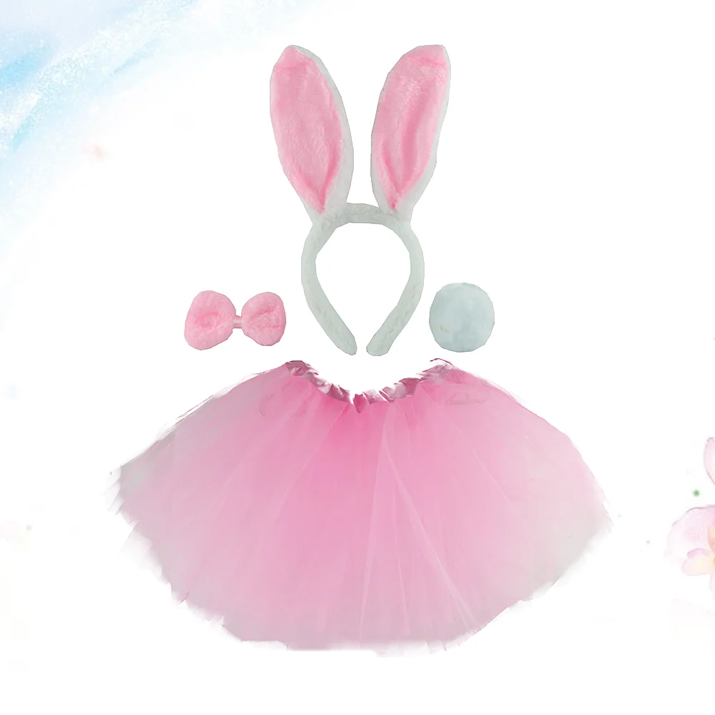 

4pcs in 1 Set Rabbit Costume Kids Kids Bunny Costume Kids Rabbit Costume Set Rabbit Costume Accessories Rabbit Bunny Outfit