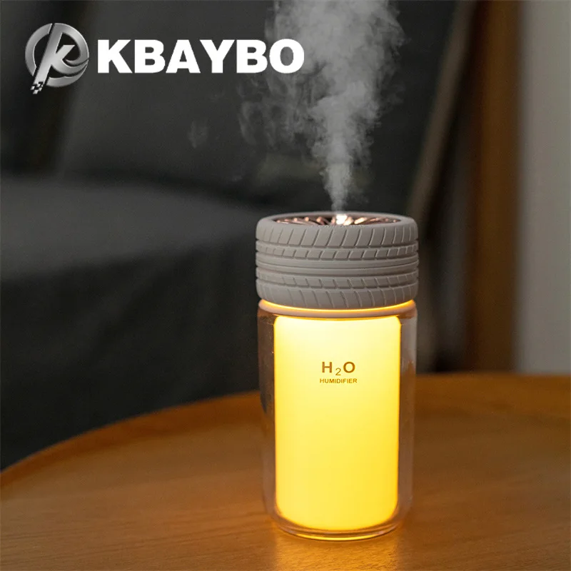 

Автомобильный мини-увлажнитель воздуха в шинах KBAYBO, USB, генератор холодного тумана, распылитель эфирных масел с меняющей цвет светодиодный ...