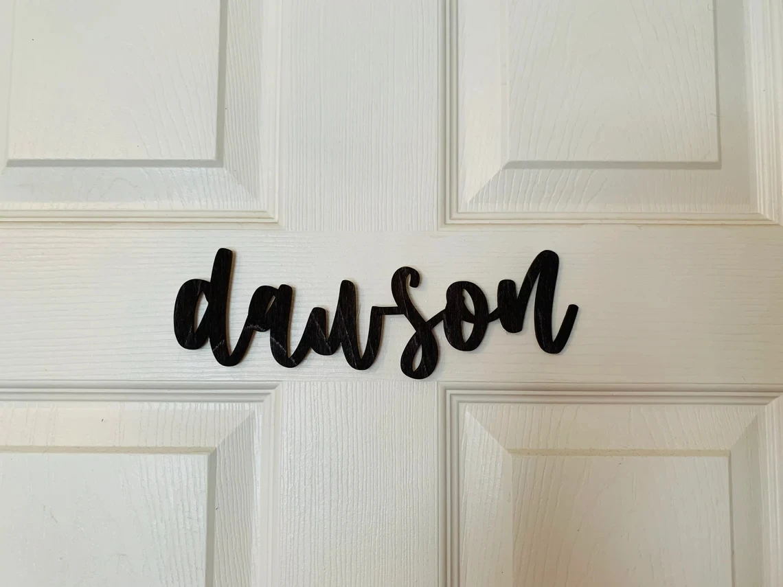 

Kids Room Sign | Door Signs | Nursery Name | Home Door Labels | Custom door sign | baby room decoration | custom name