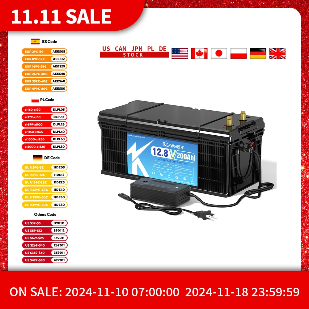 Литиевая батарея LiFePO4 200 Ач 24 В 100