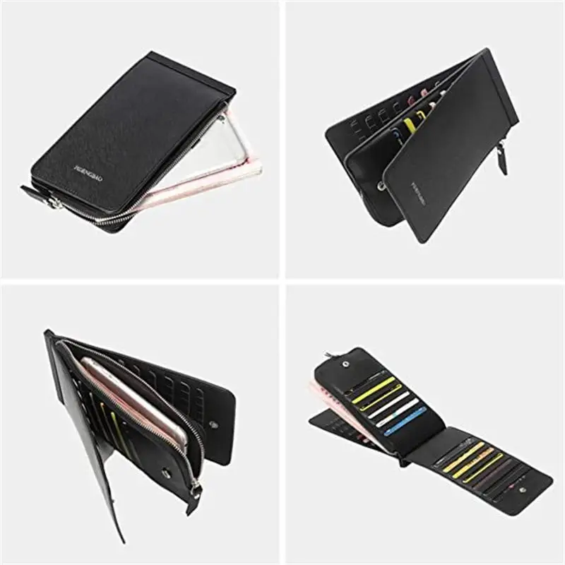 Длинный тонкий кошелек для кредитных карт мужчин и женщин