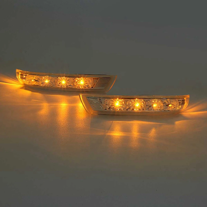 2 шт. зеркало заднего вида светодиодный указатель поворота повторитель лампы для