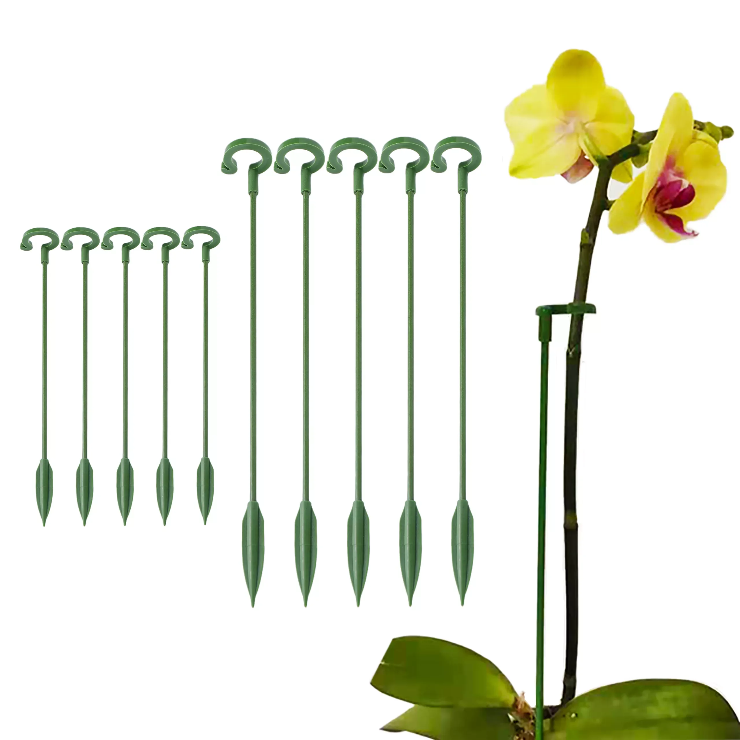 

Garden Bonsai Support Stake Stander Single Stem Shrub Holder Butterflies Orchid Succulent Phalaenopsis Flower Potted Support Rod