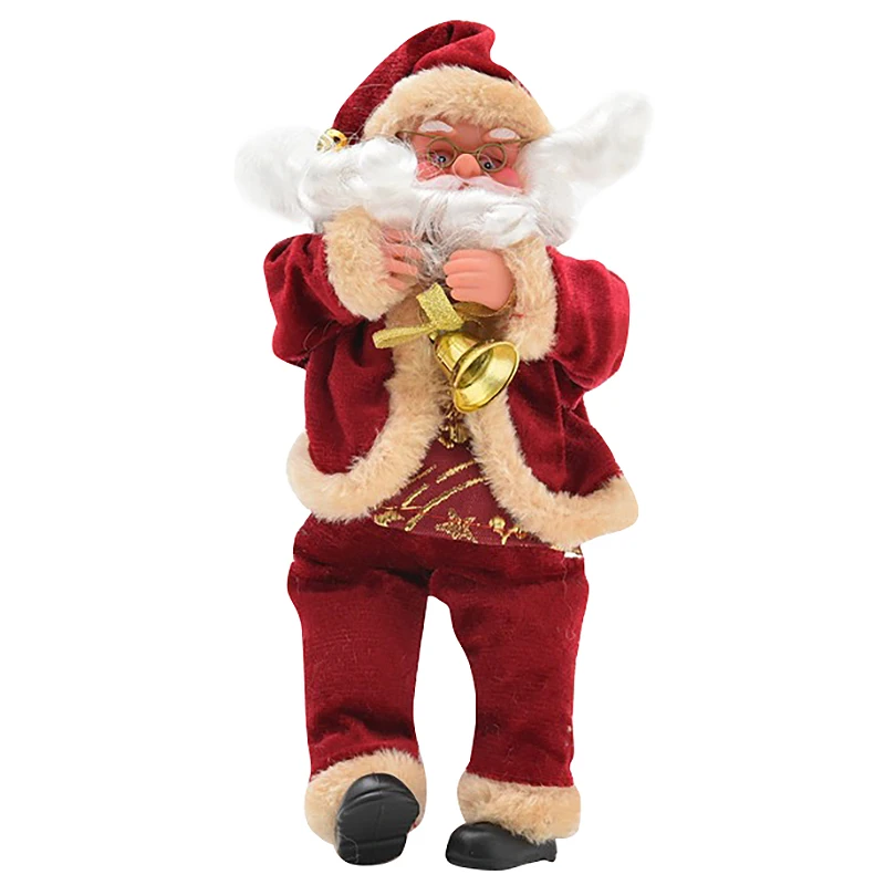 

Goods Sitting Santa Claus Doll Home Furnishing Christmas Gift Flannel Toys Xmas Table Decor Decorations