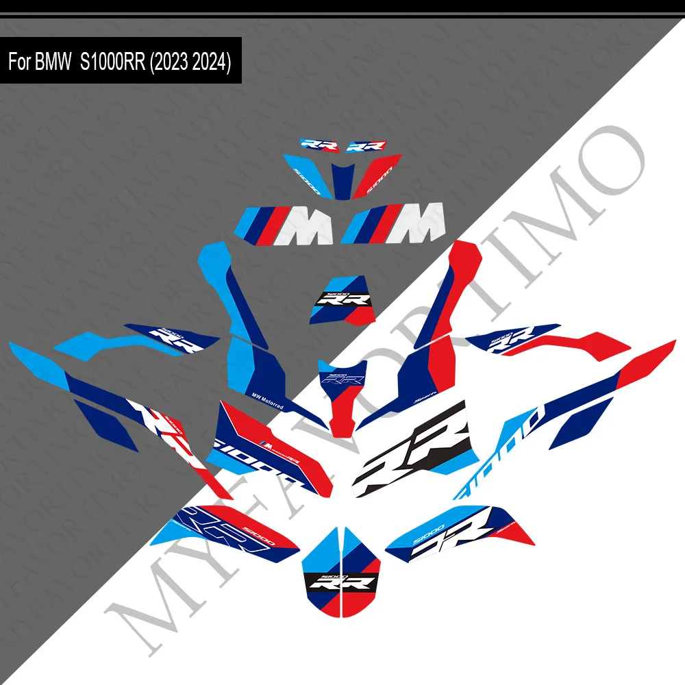 

S1000RR 2023 2024, защита обтекателя мотоцикла, бак, наколенник, наклейки, наклейки для BMW S1000RR S 1000 RR S1000