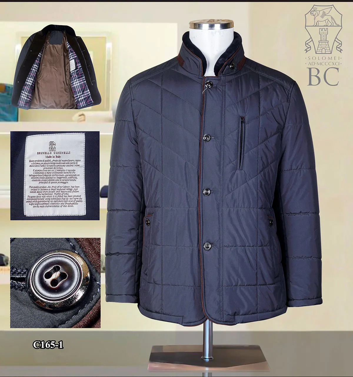 

BILLIONAIRE OECHSLI Jacket cotton men 2024 Good quality r New fashion zipper button pocket high quality Coat big size M-4XL