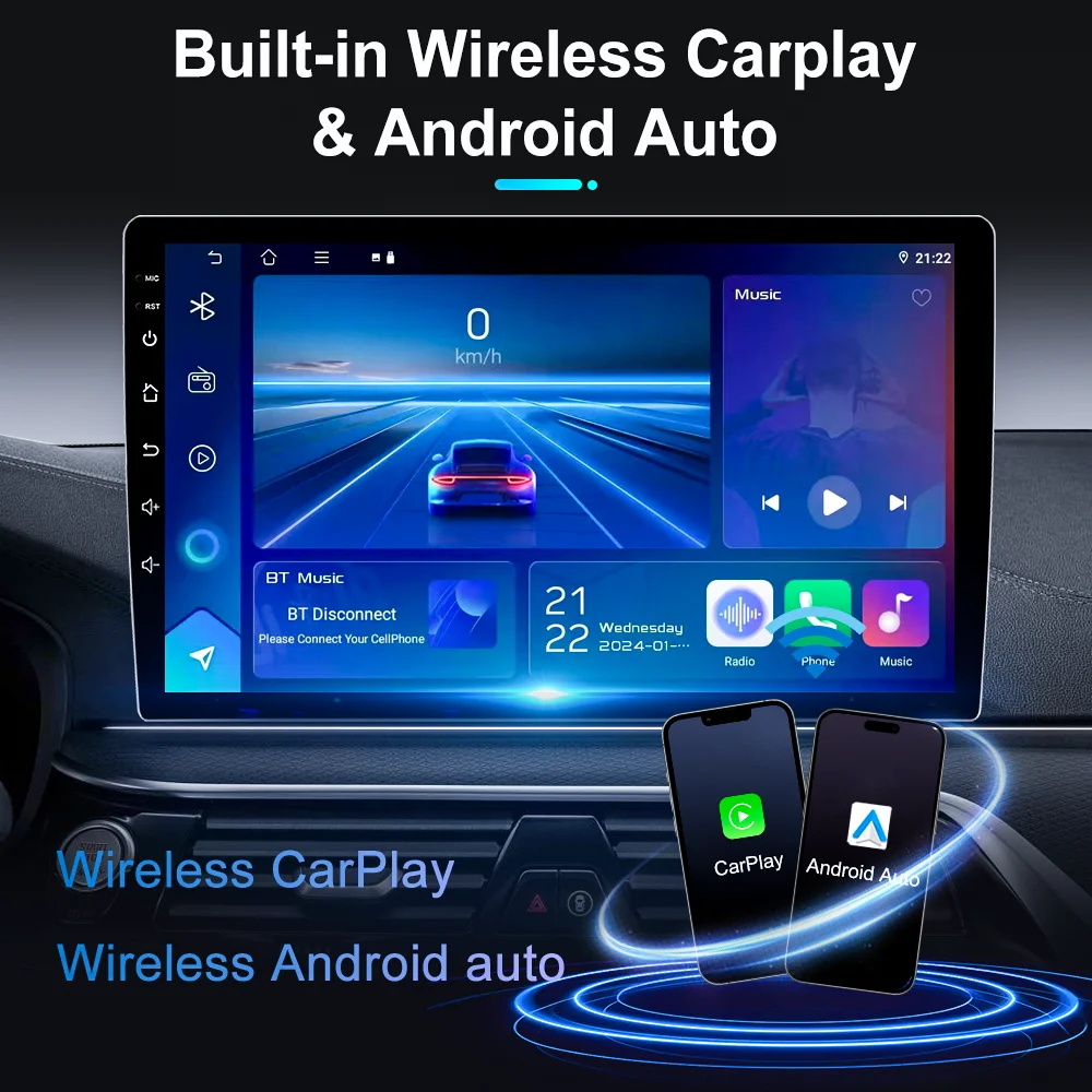 Фото Автомагнитола с Android Auto и CarPlay для Peugeot Expert 2, Citroen Jumpy, Fiat Scudo, Toyota Proace 2007-2017, навигация GPS №5