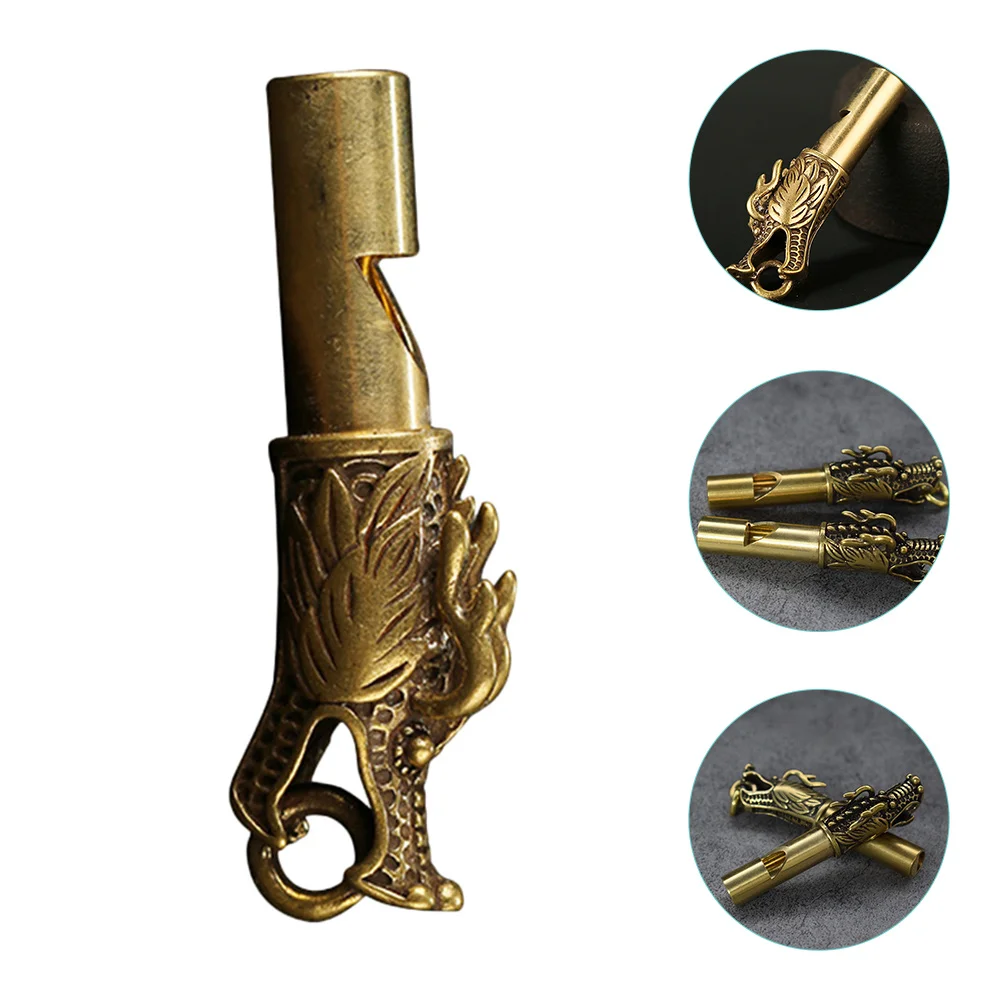 

Whistle Emergency Survival Keychain Dragon Loud Loudest Metal Whistles Hiking Camping Referee Basketball Noisemaker Toys Head