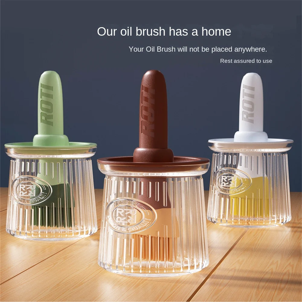 

Kitchen Utensils Household Oil Brush BBQ Brush Anti-slip Oil Brush Bottle Silicone Seasoning Sauce Brush Kitchenware Gadgets